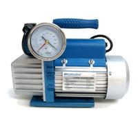 3S SuperSamaStore Pompe à Vide Climatisation 1/4HP, Pompe à Vide Frigoriste Cvc/Hvac à 2 Étages 42L/Min pour Climatiseur, avec Électrovanne et Vacuomètre