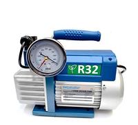 Pompe à Vide Monostage Professionnelle 42 Lt/Min avec Électrovanne et Manomètre, Homologuée pour Gaz R32, Pompe à Vide pour Techniciens en Climatisation et Réfrigération