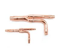 3S SuperSamaStore Raccord de Dérivation en Cuivre pour Système VRV/VRF Compatible avec Mitsubishi Electric, Raccord de Dérivation pour Climatiseurs, Systèmes de Climatisation, DIS-2A-1