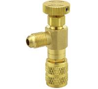 3S SuperSamaStore SHD-516 Robinet Shut-Off 5/16 Sae pour bouteilles de gaz réfrigérant R32 - R410A, vanne d'intervention pour systèmes de climatisation, Hvac et Frigiistes, laiton