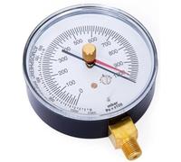 3S SuperSamaStore Vacuomètre Professionnel, Diamètre 80 mm, 0-1000 mbar, Raccord Radial