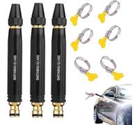 3Sets Buse De Jardin Haute Pression, Pulvérisateur À Modes Réglables, Arroseur Ergonomique À Main Pour Tuyau D'Eau Pour Arrosage Des, Lavage Auto Et Nettoyage Extérieur Domestique