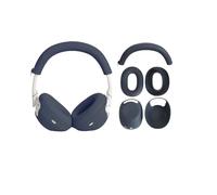 3Sets Casque en Silicone pour Sony Wh-1000XM6 Casques, Couverture d'écouteur en Silicone Souple à l'épreuve de la Sueur Couvertures d'oreilles Protecteur de Couverture de Bandeau (Bleu)