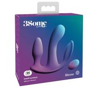 3Some Total Extase - Vibromasseur Triple Sans Fil (Violet)