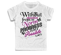 3styler Frank Zappa T-Shirt homme blanc - Without Deviation from The Norm Progress is Not Possible - Ligne Amazink - Coton flammé (Slub) 150 g/m², Blanc, XL