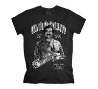 3stylercollection T-shirt vintage pour homme Magnum PI The Hawaii Private Investigator - Noir - Large