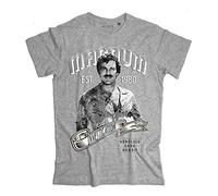 3stylercollection vintage T-shirt homme Magnum PI The Hawaii Private Investigator - Gris - Large