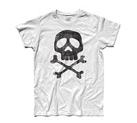 3stylershop Tee-Shirt Homme Crâne Jolly Roger Inspiré Captain Harlock - Blanc, M