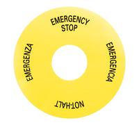 3SU1900-0BC31-0NB0 | SIEMENS BACKING PLATE ROUND, FOR EMERGENCY STOP MUSHROOM PUSHBUTTON, YELLOW, SELF-ADHESIVE, OUTER D