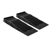 3T Lot de 2 rampes d'accès en plastique pour voiture avec butée de surpassage, rampe d'accès, levage et entretien, atelier et garage, universelles, compatibles avec les voitures et véhicules