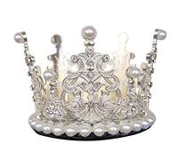 3T-SISTER Casque Couronne Cristal Couronne D'or Avec Dentelle Rose pour Casque De Ski Casque De Vélo Moto Casque Partout Réutilisable Velcro Design (S004)