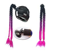 3T-SISTER Queue De Cheval Tressée De Casque De Moto Ponytail Decoration Casque De Moto Perruque De Casque 22 Pouces 1 pièces (B11)