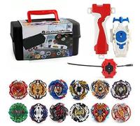 3T6B 12 Nouvelles Toupies Nado avec Lanceur Burst Turbo, Gyro Pocket Box Pro