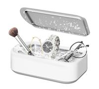 3T6B Nettoyeur Ultrasons, 48KHz Nettoyeur Ultrason, Ultrasonic Cleaner 640ML, Appareil de Nettoyeur Ultrasonique avec 2 Réglages de Temps pour Bijoux, Dentier, Montres, Lunettes