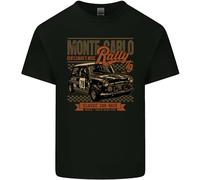 3TEES Monte Carlo Rally 79 Mini Car Enthusiast T-shirt en coton léger pour homme, Noir , XXL