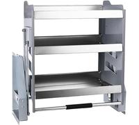 3Tier Pull Down Cabinet Organizer, Heavy Duty Pull Down Shelf For Upper Cabinets, Drop Down Storage Shelf For Spices & Dishes, Space Saver Slide Out Organizer For Kitchen Restaur(Size:29.9"x11"x24.8")