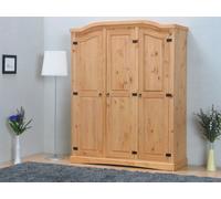 3Trg Pin massif Mexico Armoire "New Mexico" Armoire de chambre à coucher