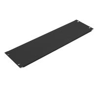 3U rack blank panel for 19" Cabinet, Black (RAL 9005)