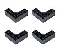 3UOOWWFA Lot de 4 pieds de meubles en plastique pour canapé, lit, meuble TV, meuble TV, 5 cm/8 cm, pieds de table - 4 pièces/B/8 cm (A 5 cm)