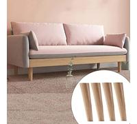 3UOOWWFA Lot de 4 pieds de rechange en bois massif pour canapé, armoire, fauteuil, meuble TV, meuble de salle de bain, table basse, lit, placard/Rotewornas/8 cm (oblique 50 cm)