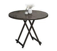 3UOOWWFA Table pliante/table de salle à manger, petite table ronde d'appartement, table de stand portable d'extérieur, pour famille, extérieur, 7 couleurs (G 60 × 55 cm) (A 70 × 75 cm)
