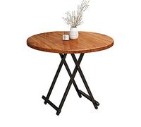 3UOOWWFA Table pliante/table de salle à manger, table ronde pour petit appartement, table de stand portable d'extérieur, pour famille, extérieur, 7 couleurs (G 60 × 55 cm) (B 60 × 55 cm)
