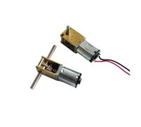 3V/6V/12V Dual/Single Output Shaft N20 Gear Moror Reducer Low Speed 4~380RPM Engine Robot DC Metal Motors IINKUEYK(190rpm dual shaft,12V)