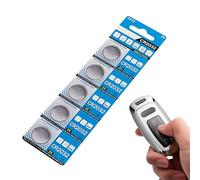 3V Coin Cell Battery, 5X Disc Button Batteries, Long-Lasting Tiny Battery Pack for Electronics, Compact Portable Device Power, Remote Control and Electronics Accessories