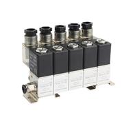 3V1-06 2/3 Électrovanne pneumatique normalement fermée Combinaison pression positive et négative Ventouse universelle (AC 220 V 4 entrées 4 sorties, 2 combinaisons)