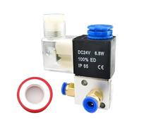 3V1-06 3V1-M5 Pneumatic Control Solenoid Valve 3 Port 2 Position Two-Position Three-way Cylinder Reversing Air Valves(3V1-06 PC12-01,DC12V)