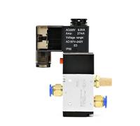 3V110-06 12V 1/8" Solenoid Valve 3 Way Pneumatic Air Control Electric Gas Magnetic Alumium Body(Led w 8mm Fitting,DC24V)