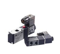 3V110 06 3V210 08 AC220V DC12V 24V 3 Way Port 2 Position Normally Closed Pneumatic Air Solenoid Valve(3V210-08 NC AC110V)