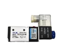 3V210-08 Électrovanne pneumatique électrique à 3 voies 2 positions de contrôle air gaz valve magnétique 12 V 24 V 220 V bobine volt raccords pour tuyaux (3V210 08 NO AC24 V, avec 8 mm fittings)