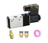 3V210-08 Pneumatic Solenoid Valve 3 Way 2 Position Air Directional Control DC12V DC24V AC110V AC220V(PC 12mm Fittings)