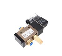 3V310-10 AC 110 V 220 V 380 V DC 12 V 24 V Électrovanne normalement fermée Valve d'inversion électromagnétique pour composants pneumatiques (3V310-10NC AC220V, avec 8 mm)