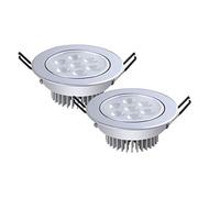 3W 5W 7W LED Downlight Spotlight Recessed Ceiling Light Fixture Picture Display Accent Lamp Livin3g Room Decoration Wash Wall Lamps High Brightness,7W_4500K Nature Light
