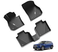 3W BMW Tapis de voiture, compatibles avec BMW X1 U11 2023 2024 (ne convient pas pour sDrive 18D), en TPE non toxique, imperméable et antidérapant, facile à nettoyer, noir