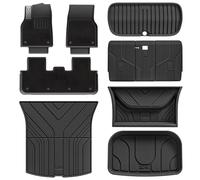 3W Kit 10 Tapis de Sol et Coffre pour Tesla Model Y Juniper 2025-2026 | Non pour New Standard 2026, Premium Thorex™, Moquette Supérieure, Antidérapant et Imperméable