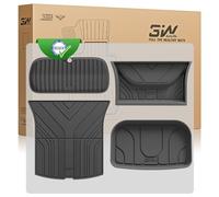 3W Kit 4 Tapis de Coffre pour Tesla Model Y Juniper 2025-2026 | Premium Performance, Non pour New Standard 2026, Protection Coffre pour Chien en Thorex™, Toutes Saisons