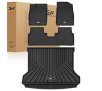 3W Kit de Tapis de Voiture et de Tapis de Coffre pour Volkswagen ID.4 E21 2020-2025 2026, Tapis de Sol en Thorex™ antidérapant imperméable Compatibles avec VW ID.4