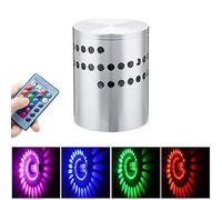 3w spirale led lampe murale en aluminium moderne applique murale rgb lampe lampe à effet pour plafond couloir porche à coucher bar chambre café salon salle de bains, creative murale lumière