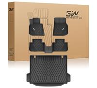 3W Tapis de sol et bac de coffre pour BMW X3 G01 2018-2024, Thorex™ toutes saisons sur mesure 1 à 2 rangées et tapis de coffre pour BMW