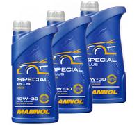 3X 1 Litre D'Huile Moteur MANNOL 7512 Special Plus 10W30 API