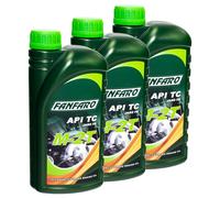 3X 1 Litre FANFARO Huile Moteur Universelle M-2T TC Huile Moteur 2 Temps 2 Temps