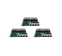 3X 100M POE Inverse Fast Ethernet Fibre Commutateur 4F4E Sortie 12V Convertisseur de Média Optique Ethernet SC PCBA Plaque Métro Carte