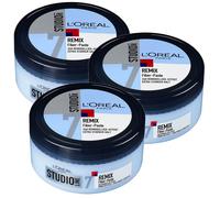 3x 150 ml L'Oréal Paris Studio Line Remix Pâte-Crème Fibre 24h