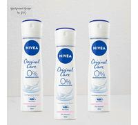 3x 150ml NIVEA Original Soin Déodorant Spray 48h 0% Aluminium Déodorant Soins