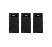 3X 18650 Batterie Power Bank Box 5V 2.1A LCD Display 20000MAh Power Board pour 6X18650 Batterie DIY Powerbank Case (Noir)