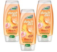 3x 225ml Duschdas Pêche Gel Douche Fruité Parfum Vitalisant Ph Neutre