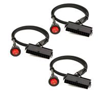 3X 24 Broches Femelle ATX PSU PC Testeur de DéMarrage D'Alimentation Câble de DéMarrage Cavalier Ridge Avec Interrupteur Marche / ArrêT, 50 cm